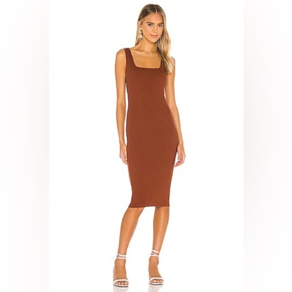 Lovers + Friends Dresses & Skirts - Lovers and Friends Fleur Midi Dress in Chocolate Brown